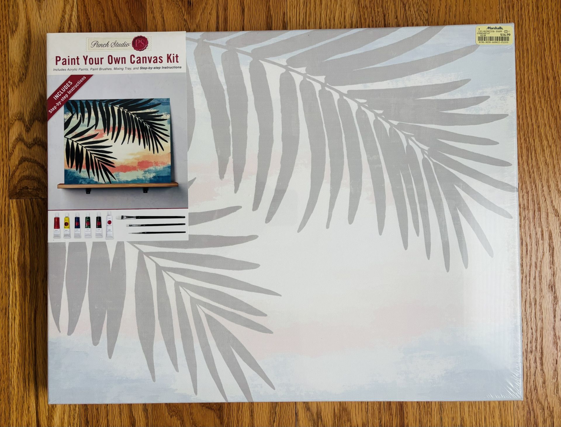 Punch Studio Paint Your Own Canvas Kit 16” x 20” - New & Sealed