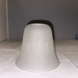 Frosted White Bell Glass Shade; Set Of 3