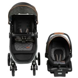 MONBEBE Bolt Travel System Stroller and Infant Car Seat (Urban Boho)
