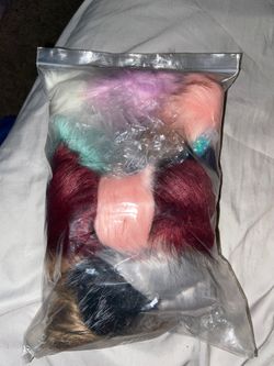 Fur balls for key chain