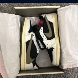 Travis Scott Jordan 1 Low Olives 