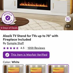 Fireplace TV stand