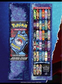 Santa Cruz x Pokemon Blind Bag Skateboard Deck New Sealed Unopened (In Hand)