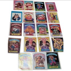 1986 Topps Chewing Gum Garbage Pail Kids Trading Card Lot Of 19