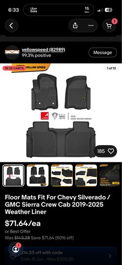 21 Silverado floor liners