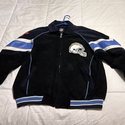 Vintage San Diego Chargers, Leather Bomber Jacket