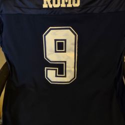The Big 9 Tony Romo Jersey, 100% Polyester, Size 54.
