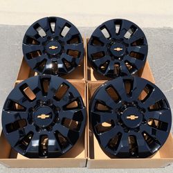 20” Chevrolet Silverado HD2500 HD3500 original factory OEM rims in new gloss black