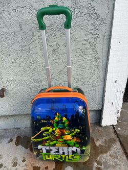 Toddler ninja turtle suit case