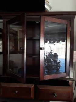 Curio Cabinet Two Drawers