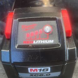 Milwaukee M18 6.0ah Battery 