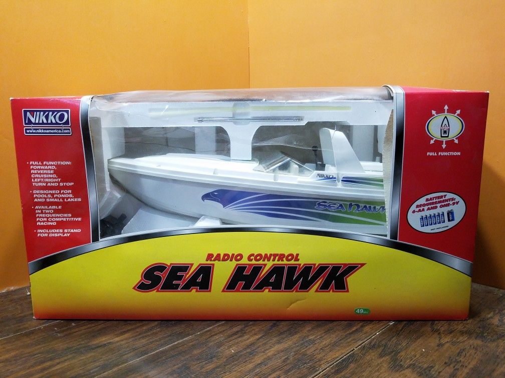 Nikko radio control sea hawk remote speed boat RC