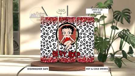 Cheetah Betty 20 Oz Stainless Steel Tumbler (READ DESCRIPTION)