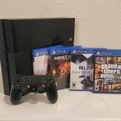Mint PS4 With 4 Playstation Games