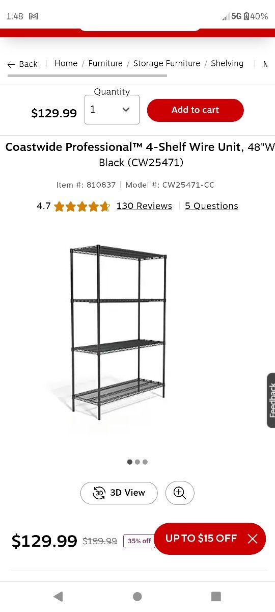Storage Shelf