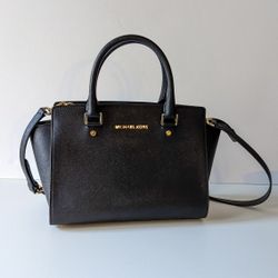 Michael Kors Satchel Black/Gold
