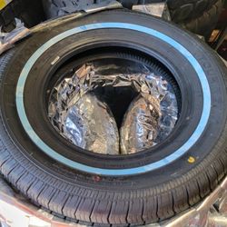 155 80 13 REMINGTON LOWRIDER WHITE WALL TIRES 