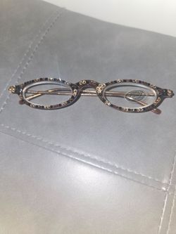 Vintage Jimmy Crystal Swarovski Reading Glasses +3.00