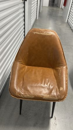 Mid Century Leather Chairs  