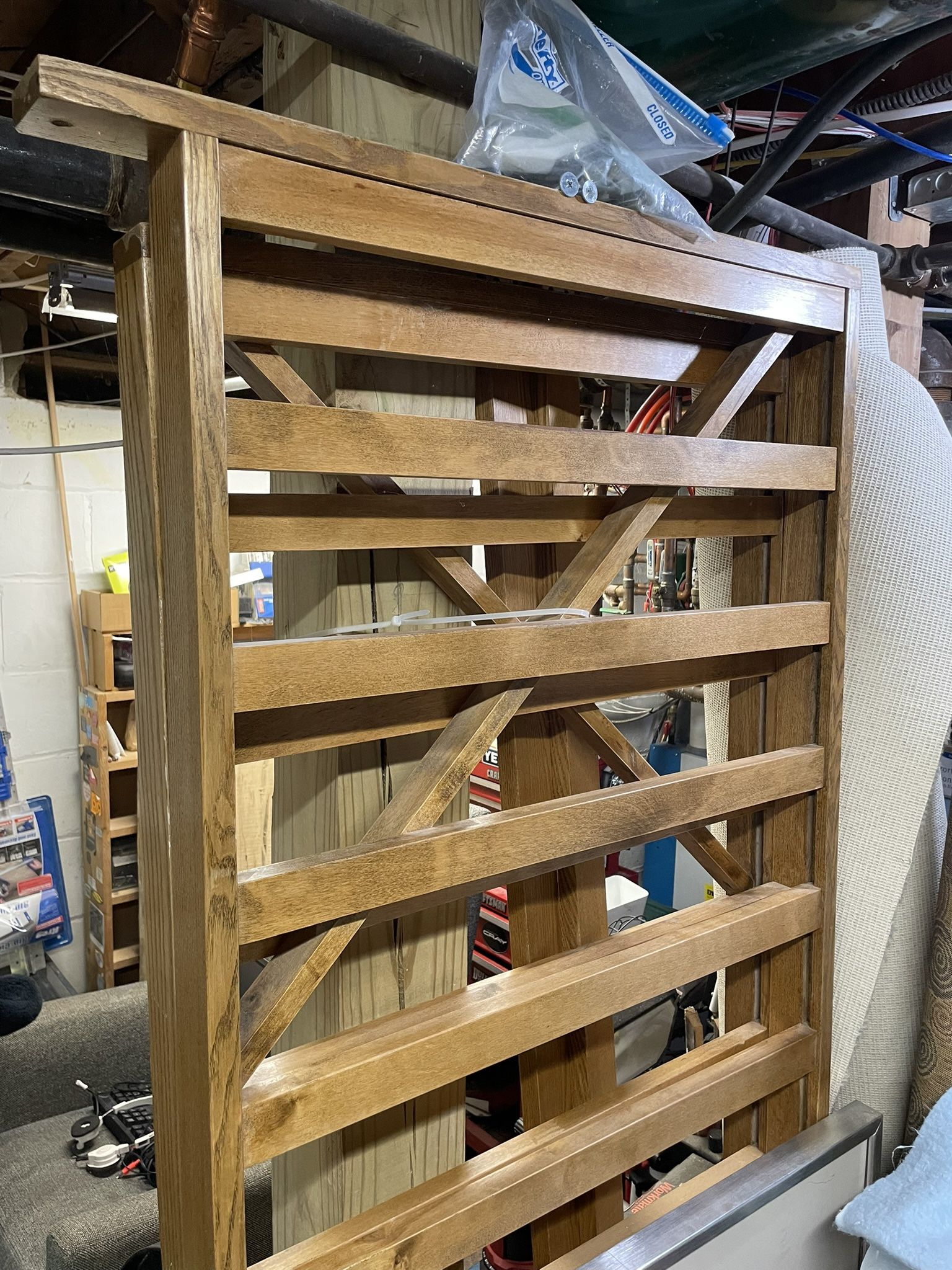 Oak Futon with Mattress