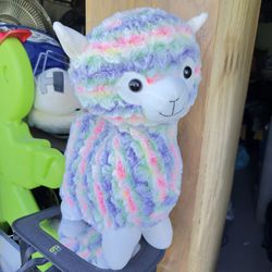 Linzy Llama Rainbow Plush Stuffed Animal For Sale!
