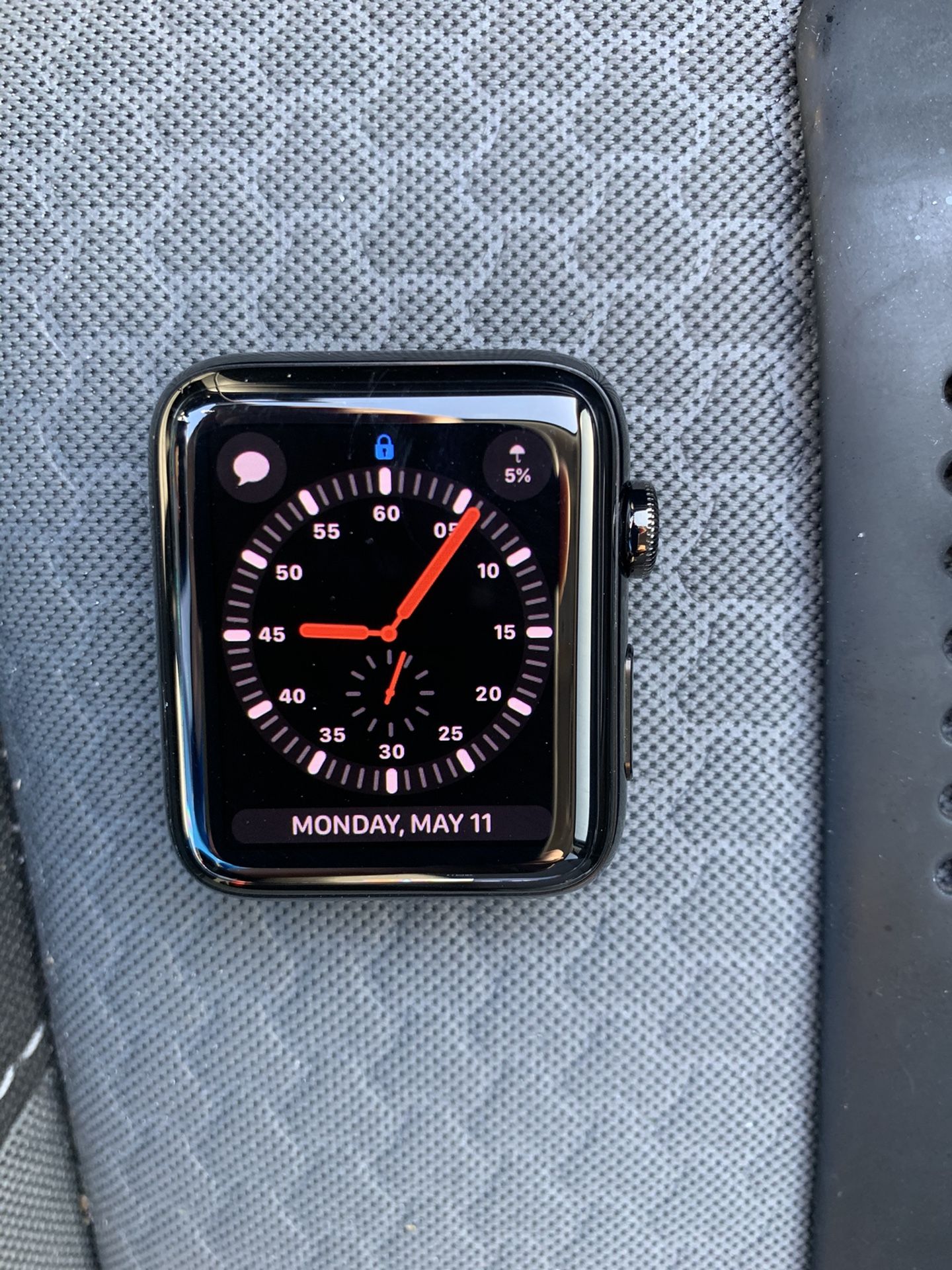 Black Stainless 42MM Series 3 Apple Watch