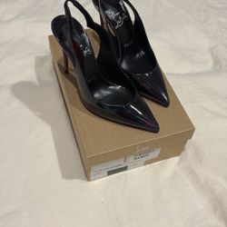 Christian Louboutin Black Patent Leather Stiletto Heels