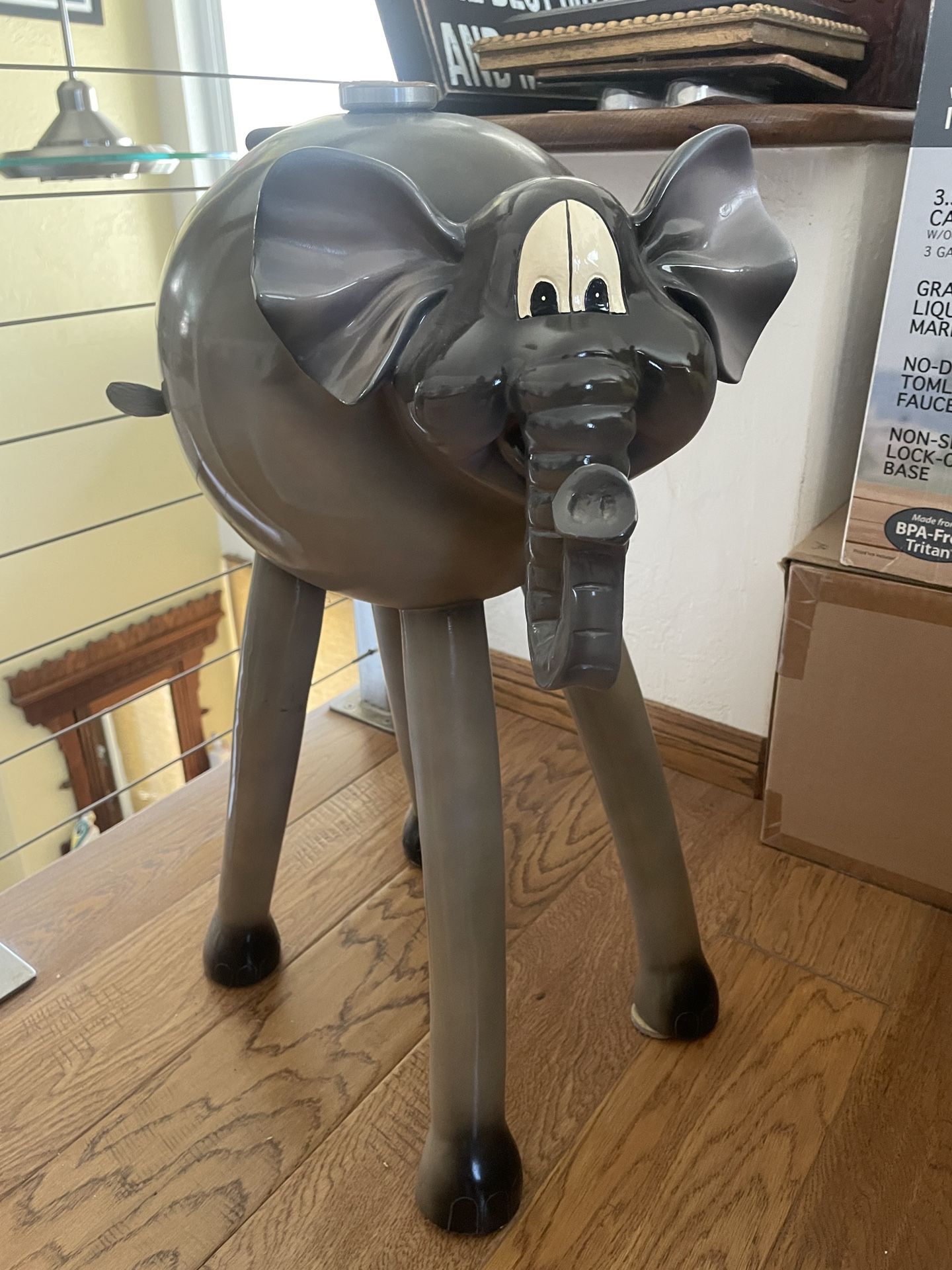 Elephant Figure Table Base Statue
