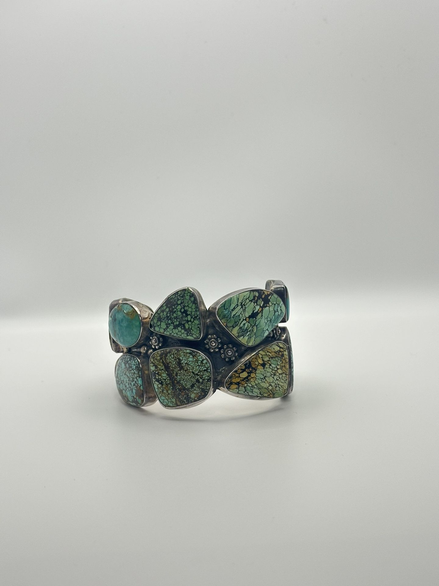 Silver and Navajo Turquoise Cuff Bracelet
