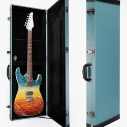Real Mission Electric Guitar Case Hard, Fits Fender Strat, Tele, and Standard Guitars, Portable 4-Layer Protection Hardshell with Comfort Handle, Secu