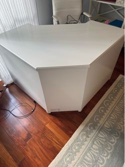 White 3-Piece Corner Desk Set — Ballard Designs — $300