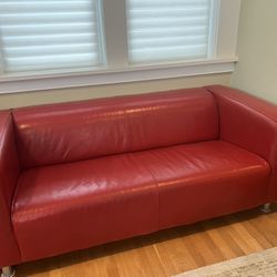 IKEA Leather Couch 