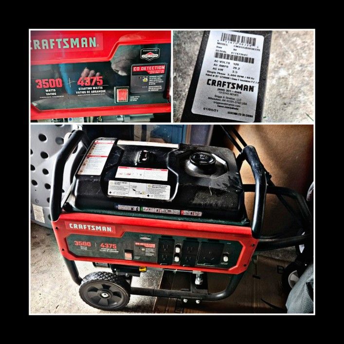 ** CRAFTSMAN 3500 WATT GENERATOR **
