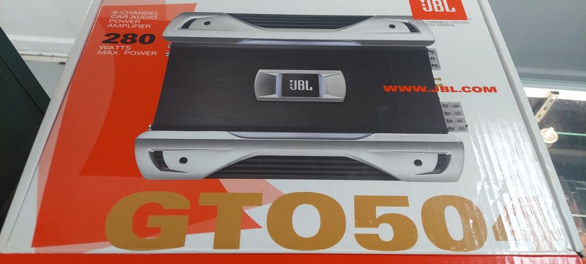 JBL GTO504 4 Channel Amp, Virtually New In Original Box With