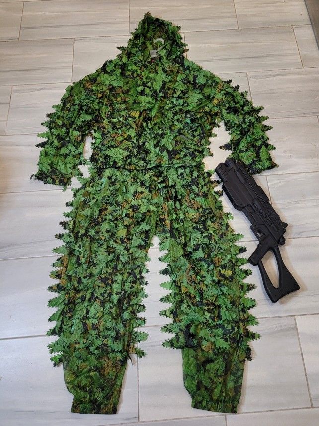 3 Pc Leaf Camo Suit Halloween Costume 