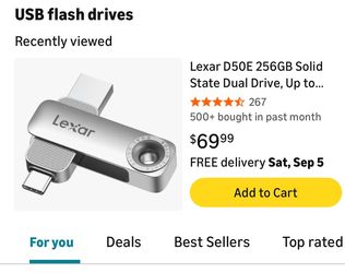 D50E 256GB Solid State Dual Drive,