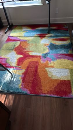 5 x7 floor rug decorative multi color