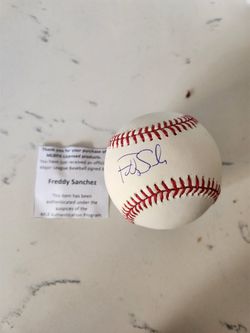 Freddie Sanchez signed baseball