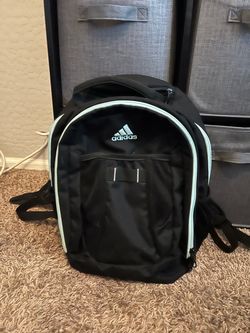 Adidas Black Backpack with Mint Trim