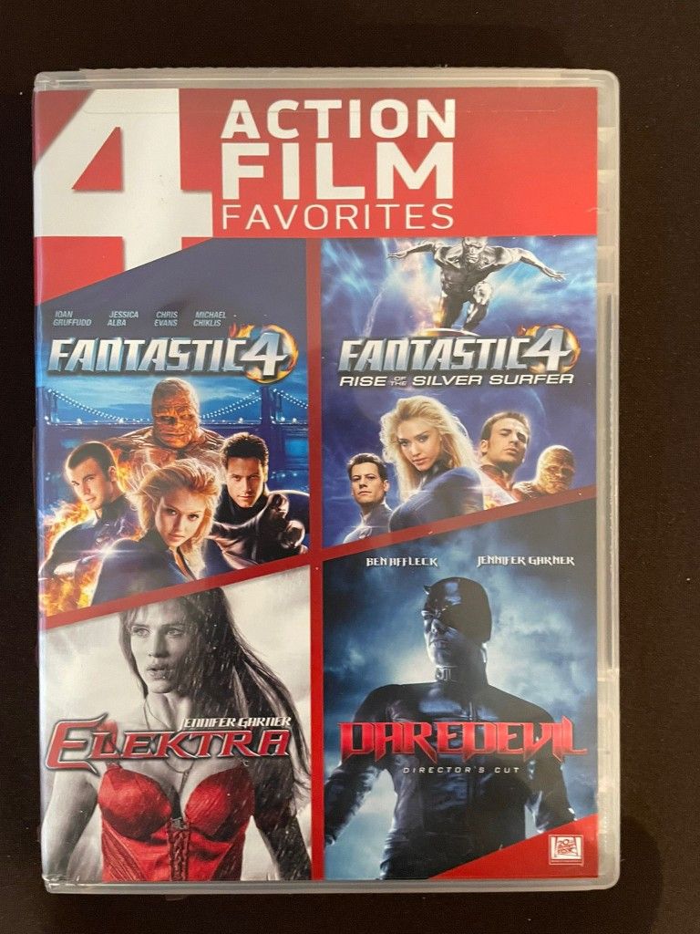 4 Action Film Favorites DVD β Fantastic Four, Rise of the Silver Surfer, Elektra, Daredevil