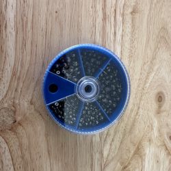 205PCS Lead Fishing Sinkers with Storage Box – Multiple Sizes
