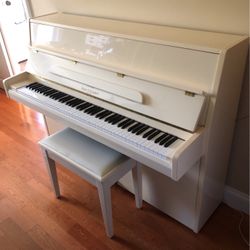Koehler & Campbell Uprise piano With Bench- Ivory 