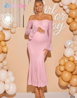 Pink baby shower dress