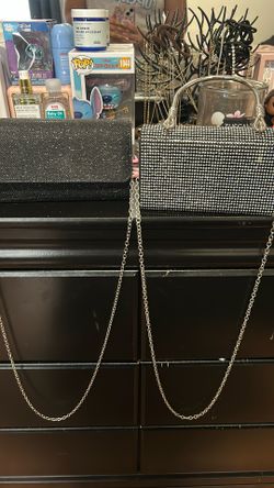 silver sparkly handbags
