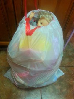 Big bag of little girls toys