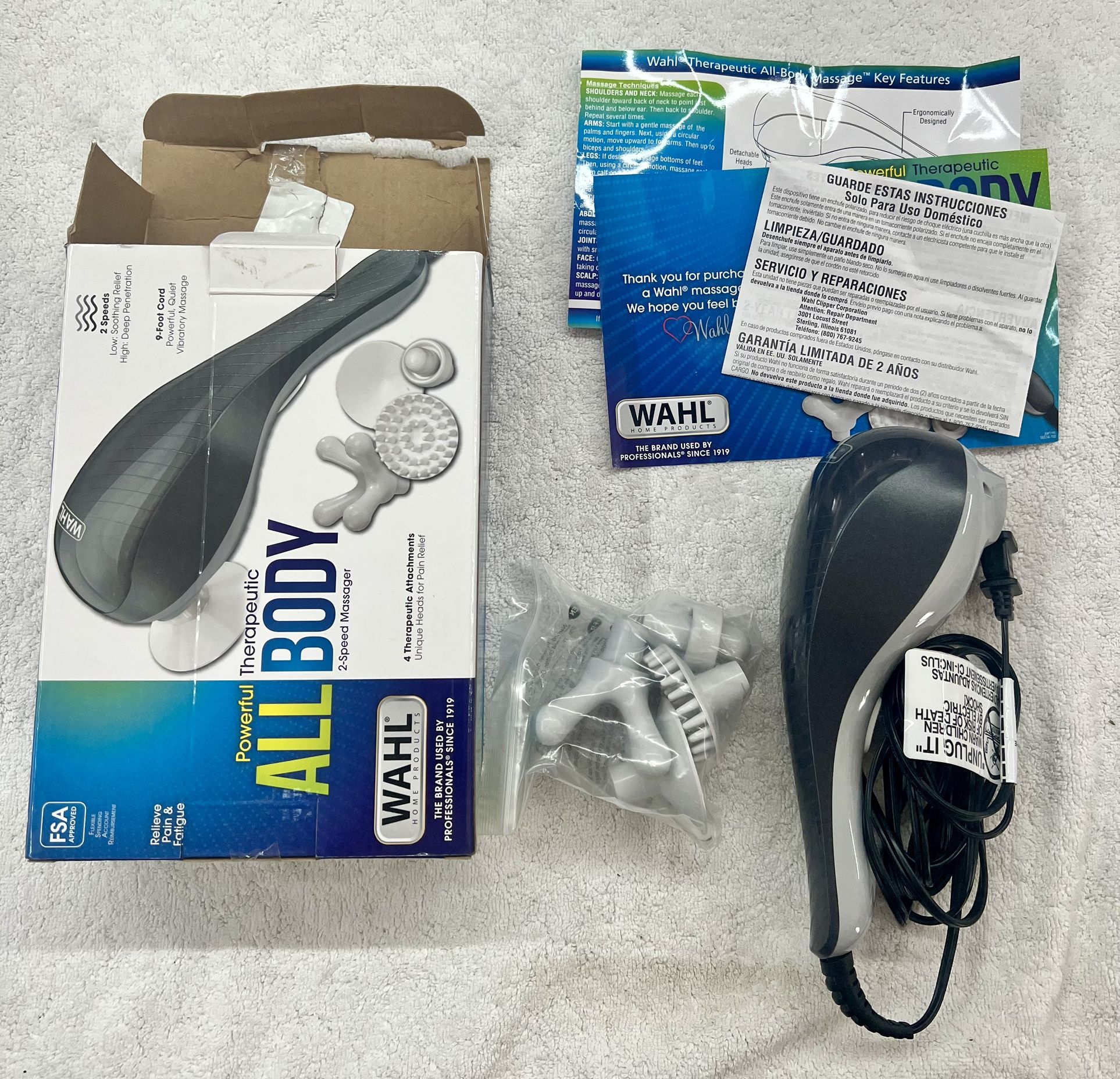 Wahl Therapeutic All Body 2speed Massager