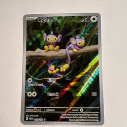 Aipom 211/182 Sv04: Paradox Rift Illustration Rare Holo Card Near Mint Condition