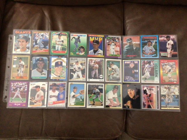 1986-92 Will Clark Baseball ⚾️ Cards (27) 