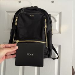 TUMI Voyageur Celina Backpack Black/Gold 