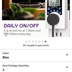 Timer Outlet, Nearpow Multifunctional Infinite Cycle Programmable Plug-in Digital Timer Switch with 3-Prong Outlet for Appliances, Energy-Saving Timer